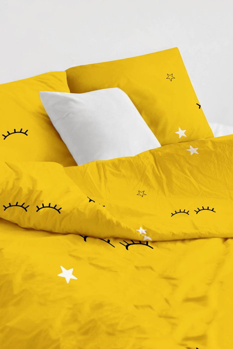 L'essentiel linge de maison Juego de funda nórdica Dide - Amarillo, 140 x 200 cm L'essentiel linge de maison Juego de funda nórdica Dide - Amarillo, 140 x 200 cm